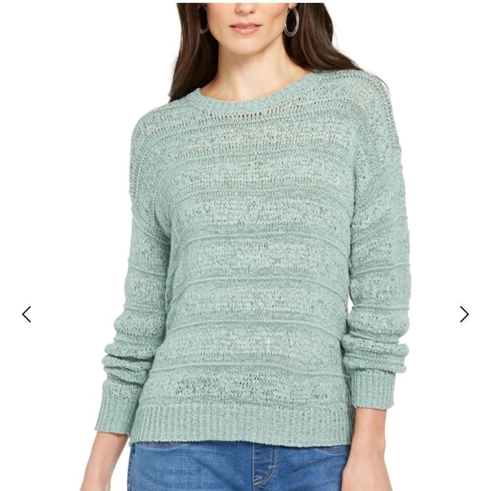 Style & Co Women's Petite Tape-Yarn Pullover Sweater